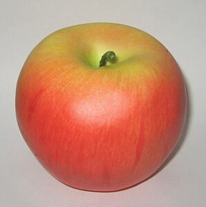  fruit sample apple ( orange, yellow color ) diameter 8cm × height 7cm weight 113g fake 