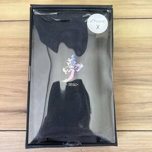  new goods * free shipping * dream mu iPhone X round book case * black 