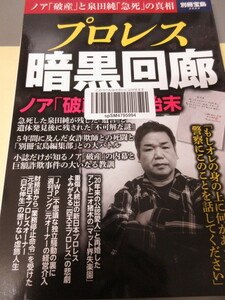 「プロレス　暗黒回廊」宝島社　2017年発行　状態よし