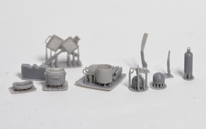 1/24 camping cooker set 3D printer output parts single burner mess kit ko hell hot sandwich toaster geo llama miniature 