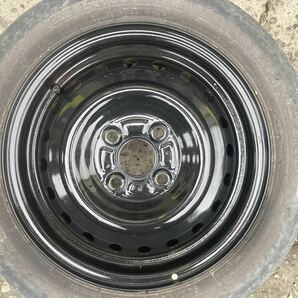 スチールホイール 14インチ 4.5J PCD100 4穴 ET約45 ハブ径54 BS NEXTRY 155/65R14 20年製 ４本の画像4