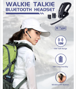 x320d M type transceiver headset PTT wireless Bluetooth earphone smart phone interactive radio 8 watt 