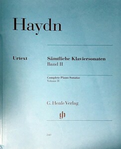 ハイドン ピアノ・ソナタ全集 第2巻 原典版 輸入楽譜 Haydn Samtliche Klaviersonaten Bd.2 ピアノ・ソロ 洋書