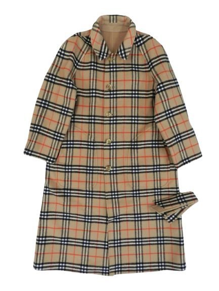 15960円 【日本限定モデル】 バーバリー リバーシブル ショートコート BURBERRY オールドバーバリー ピーコート