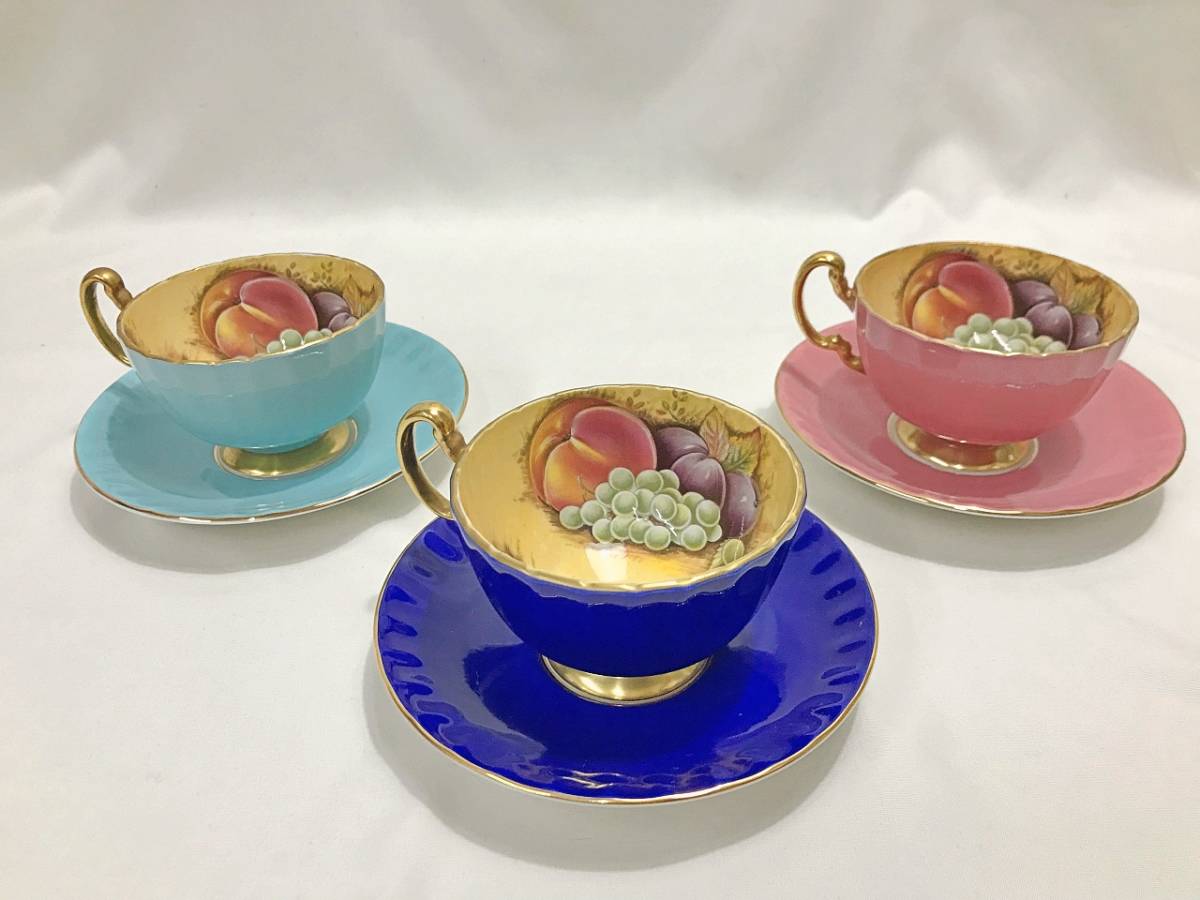 ☆480(60) 英国 Aynsley エインズレイ オーチャードゴールド カップ