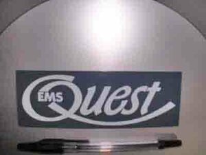 EMS Quest/エムズクエスト/釣り糸メーカー/ステッカー/シール/グレー ※ ヤフーショッピングストア/レア物商会・健美堂でも大量出品中