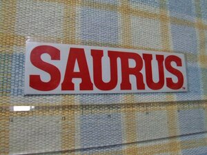 Saurus/ザウルス/赤文字抜き/ステッカー/シール/ ※ ヤフーショッピングストア/レア物商会・健美堂でも大量出品中!
