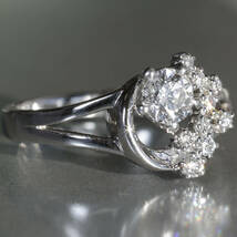 Pt900 Wish upon a star ダイヤモンド 0.310ct 0.09ct リング 8号 プラチナ フェスタリア_画像3