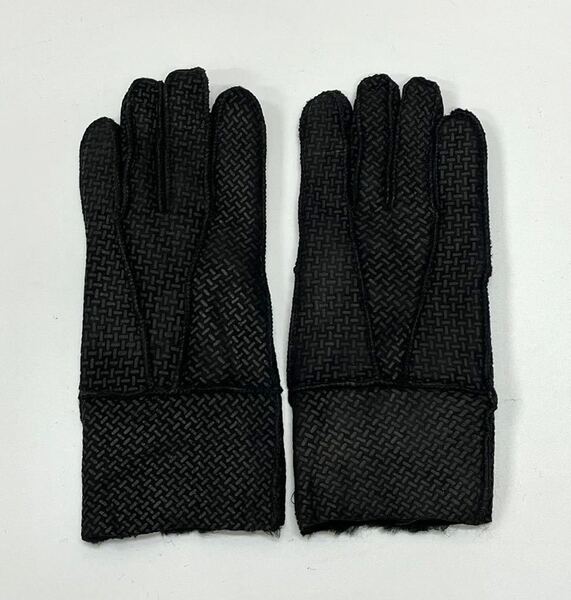 アウトレット新品★フェイクムートン手袋 レディース レザーグローブ 防寒 手袋 薄め