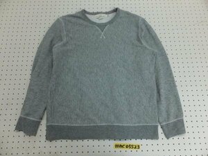 H&M L.O.G.G. エイチアンドエム メンズ 裏起毛 プルオーバーカットソー 大きいサイズ XL グレー