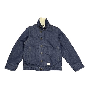 希少 ● WTAPS 18AW DECK JACKET COTTON DENIM 182WVDT-JKM04 インディゴ ボア デニムジャケット ダブルタップス 1