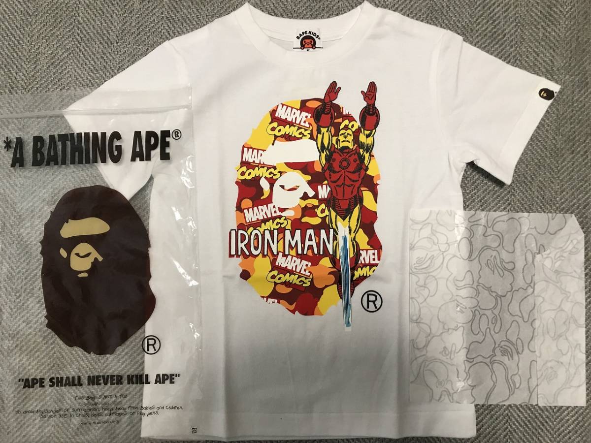 大特価放出!大特価放出!新品bape Marvel Comics Iron Man Tシャツ T