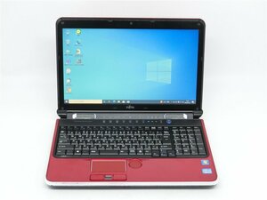 カメラ内蔵/中古/15型/ノートPC/Windows10/爆速新品SSD512GB/8GB/2世代i7/FMV　AH77/D 新品無線マウス　MS Office2021ProPlus搭載