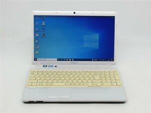 カメラ内蔵/15.6型/HDMI/USB3.0/無線WIFi/ノートPC/Win10/SSD256/8GB/2世代i3/SONY VPCEH18FJ 新品無線マウス Office搭載