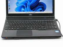 最新Win11/カメラ内蔵/中古/15.6型/ノートPC/爆速新SSD256GB/8GB/3世代i3/FMV　AH45/K　新品無線マウス　HDMI USB3.0/　MS office2021搭載_画像2