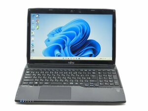 最新Win11Pro/カメラ内蔵/中古/15.6型/ノートPC/爆速SSD256/8GB/4世代i3/FMV　AH45/R　 　新品無線マウス　MS office2021搭載　HDMI/USB3.0