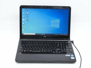 カメラ内蔵/中古/15.6型/ノートPC/Win10/HDMI/USB3.0/新品SSD256/8GB/Pentium B970　NEC　LS150/H　無線WIFI/テンキー/office搭載