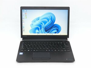 中古/13型/ノートPC/Windows11/SSD256GB/8GB/7世代i3/TOSHIBA　R73/J 　MS office2021搭載　HDMI/USB3.0/動作良品