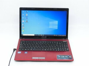 カメラ内蔵/中古/15.6型/ノートPC/Win10/新品SSD256/8GB/２世代i5/ASUS　K53E 　MSoffice2021搭載　新品無線マウス　HDMI USB3.0