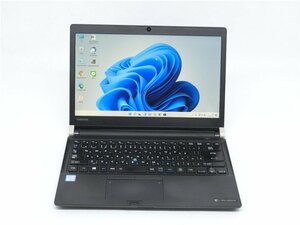 カメラ内蔵/中古/13.3型/ノートPC/Windows11Pro/M.2新品SSD512GB/8GB/7世代i7/TOSHIBA　RZ83/CB 　MS office2021ProPlus搭載　動作良品