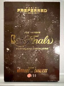 鬼レア99枚限定 Booklet 15 NBA Finals 実使用 Jumbo Jersey Panini Preferred Joe Harris ジョー・ハリス Game 4 Cavs Warriors 3P バスケ