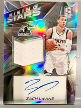 激レア/199 Prizm Auto Jersey 16 Panini Zach LaVine ザック・ラヴィーン NBA 直筆 サイン バスケ ユニフォームBulls ブルズ 大活躍_画像1