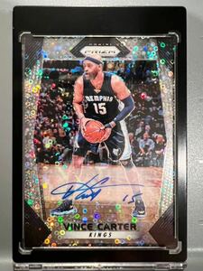 超絶レア Prizm Auto 17 Panini Vince Carter ヴィンス・カーター NBA 直筆 サイン バスケ All-star HOF Raptors Grizzlies Dunk王 Legend