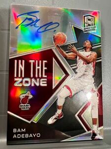 美直書75枚限定 Prizm Auto 18 Panini In the Zone Bam Adebayo バム・アデバヨ NBA 直筆 サイン マイアミ ヒート Heat バスケ All-star