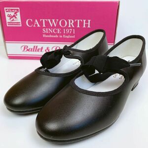 ★超美品★CATWORTH バレエシューズ スタータップ ブラック 24.5㎝ カットワース 箱付き　イングランド製