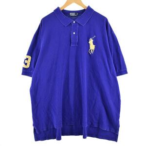 古着 ビックサイズ ラルフローレン Ralph Lauren POLO by Ralph Lauren ミドルポニー 半袖 ポロシャツ メンズXXXL /eaa316950