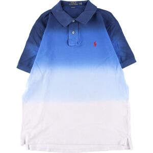 古着 ラルフローレン Ralph Lauren POLO RALPH LAUREN CLASSIC FIT グラデーション 半袖 ポロシャツ メンズL /eaa322552