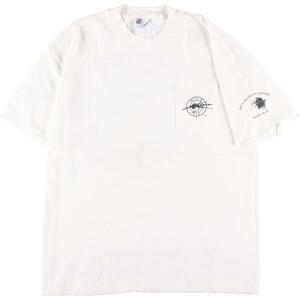 古着 ヘインズ Hanes 魚柄 両面プリント アニマルプリントTシャツ メンズXL /eaa316439