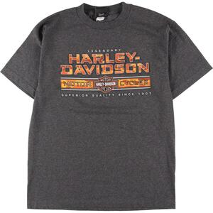 古着 ハーレーダビッドソン Harley-Davidson 両面プリント モーターサイクル バイクTシャツ メンズL /eaa325902