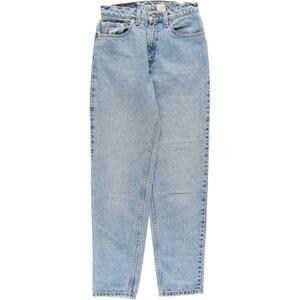 古着 90年代 リーバイス Levi's 550 RELAXED FIT TAPERED LEG テーパードジーンズ デニムパンツ USA製 レディースL(w27) /eaa325135