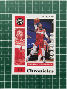 ★ Panini 2020-21 NBA Chronicles #38 Рассел Уэстбрук [Вашингтон-Волшебники] Базовая карта "Хроники" ★