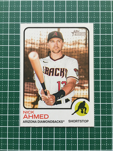 ★TOPPS MLB 2022 HERITAGE #135 NICK AHMED［ARIZONA DIAMONDBACKS］ベースカード「BASE」★