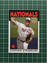 ★TOPPS MLB 2021 SERIES 1 #86B-84 STEPHEN STRASBURG［WASHINGTON NATIONALS］インサートカード「1986 BASEBALL 35th ANNIVERSARY」★_画像1