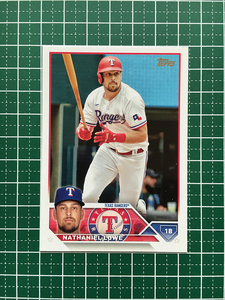 ★TOPPS MLB 2023 SERIES 1 #124 NATHANIEL LOWE［TEXAS RANGERS］ベースカード「BASE」★