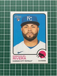 ★TOPPS MLB 2022 HERITAGE #192 EMMANUEL RIVERA［KANSAS CITY ROYALS］ベースカード「BASE」ルーキー「RC」★