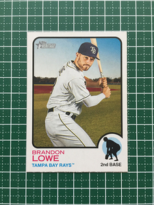 ★TOPPS MLB 2022 HERITAGE #226 BRANDON LOWE［TAMPA BAY RAYS］ベースカード「BASE」★