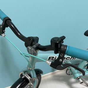 【希少品&カスタム】Bianchi Bambino（ビアンキ バンビーノ） サイズ：１６インチ カラー：チェレステ アルミ 子供用自転車の画像5