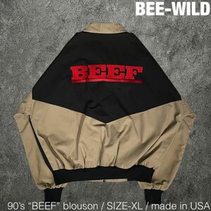 BEE-WILD 90s BEEF ブルゾン ジャケット hiphop ビンテージ 00s Y2K