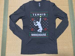 Tennis Warehouse long sleeve T shirt gray sun ta pattern 