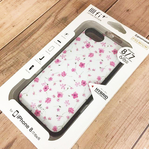 ★パッケージ擦り傷アリ価格★ イーフィット 花柄 iPhone8 / iPhone7 / iPhone6s / iPhone6 兼用サイズ スマホケース IFT10D