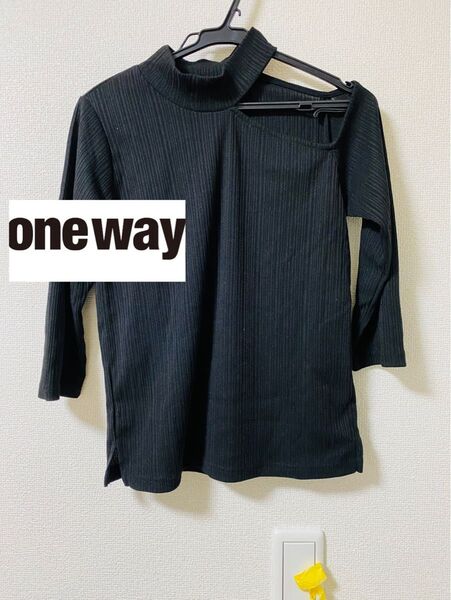 【one way】ワンショルダートップス 美品