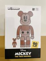 中古 美品 BE@RBRICK UNDEFEATED x MICKEY MOUSE 銅 Ver.100% & 400%　90周年 Disney_画像6