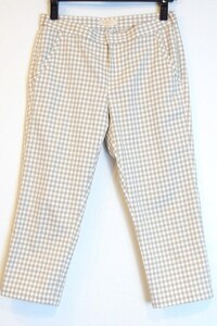 S* crawler cropped pants silver chewing gum check pattern beige nm281655522