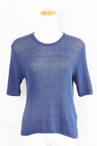 S* Burberry silk × nylon short sleeves summer sweater summer knitted ... braided M ok4418195128
