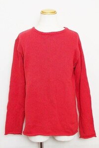 W* 【ISLAND KNIT WORKS】アイランドニットワークス　フィッシャーマンニット　コットン メンズ 3 オレンジ系 ok4208178598