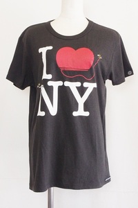 S*オーバーザストライプス OVER THE STRiPES I LOVE NY　Tシャツ M スミクロ ok4214181959